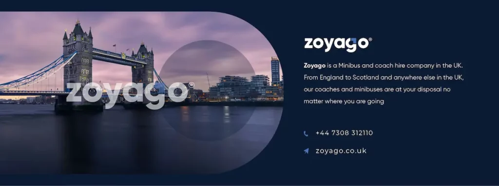 Zoyago a minibus hire with driver in the UK